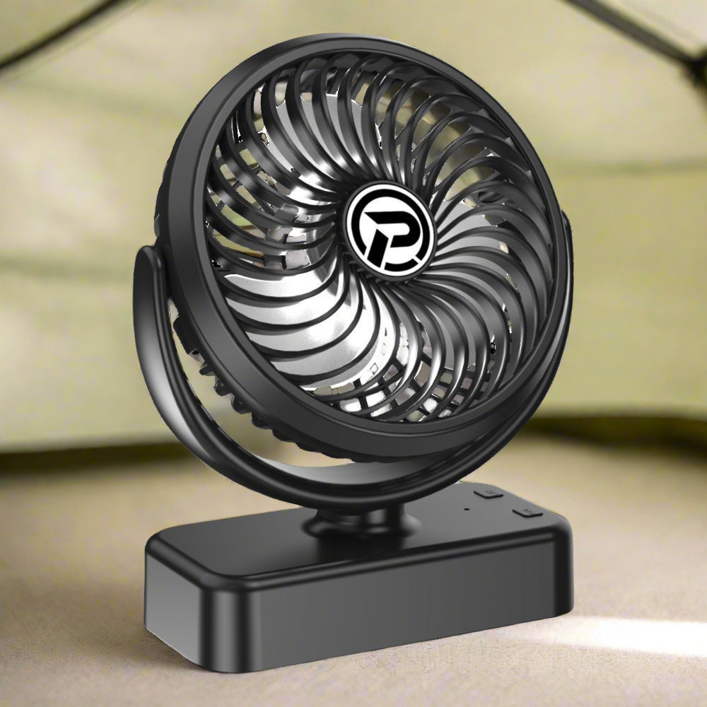Camping Fan mit LED-Licht