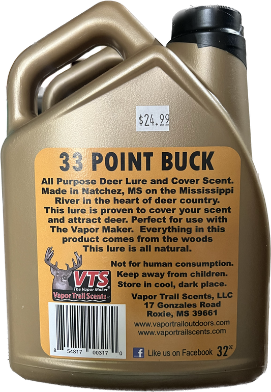VTS 33 Point Buck Bezug Duft & Attraktiv