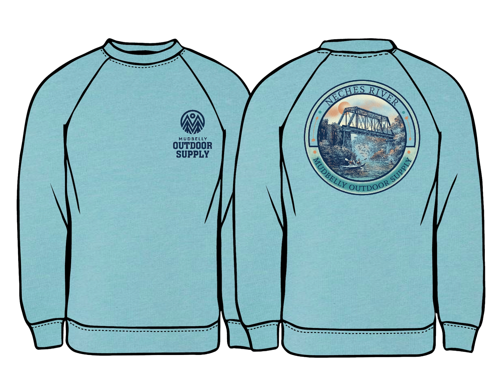 Neches River Railroad Trestle Sweatshirt