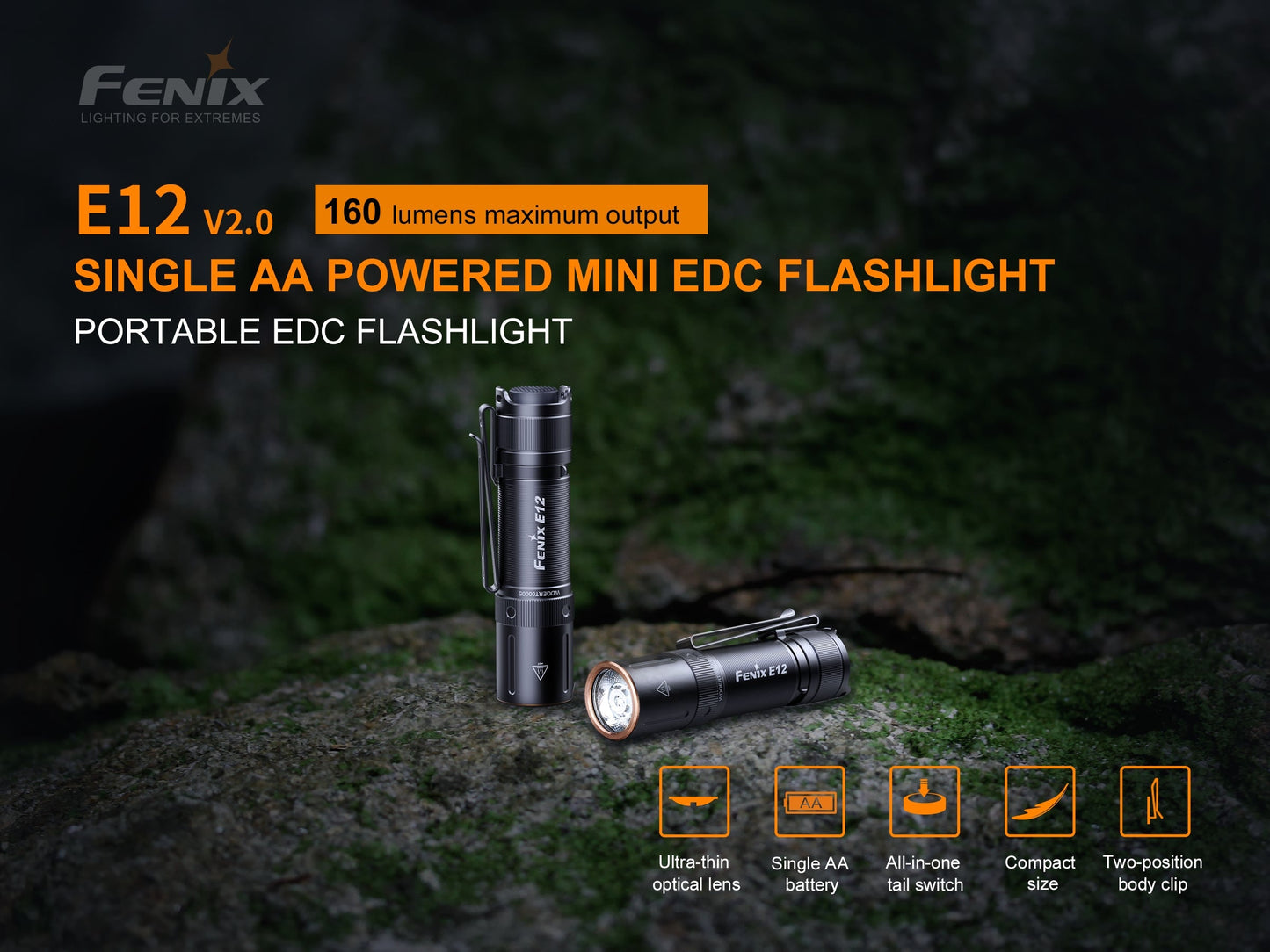 E12 V2.0 AA Taschenlampe