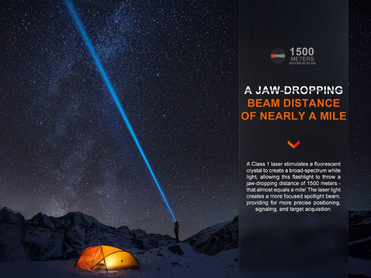HT30R Weiße Laser-Taschenlampe