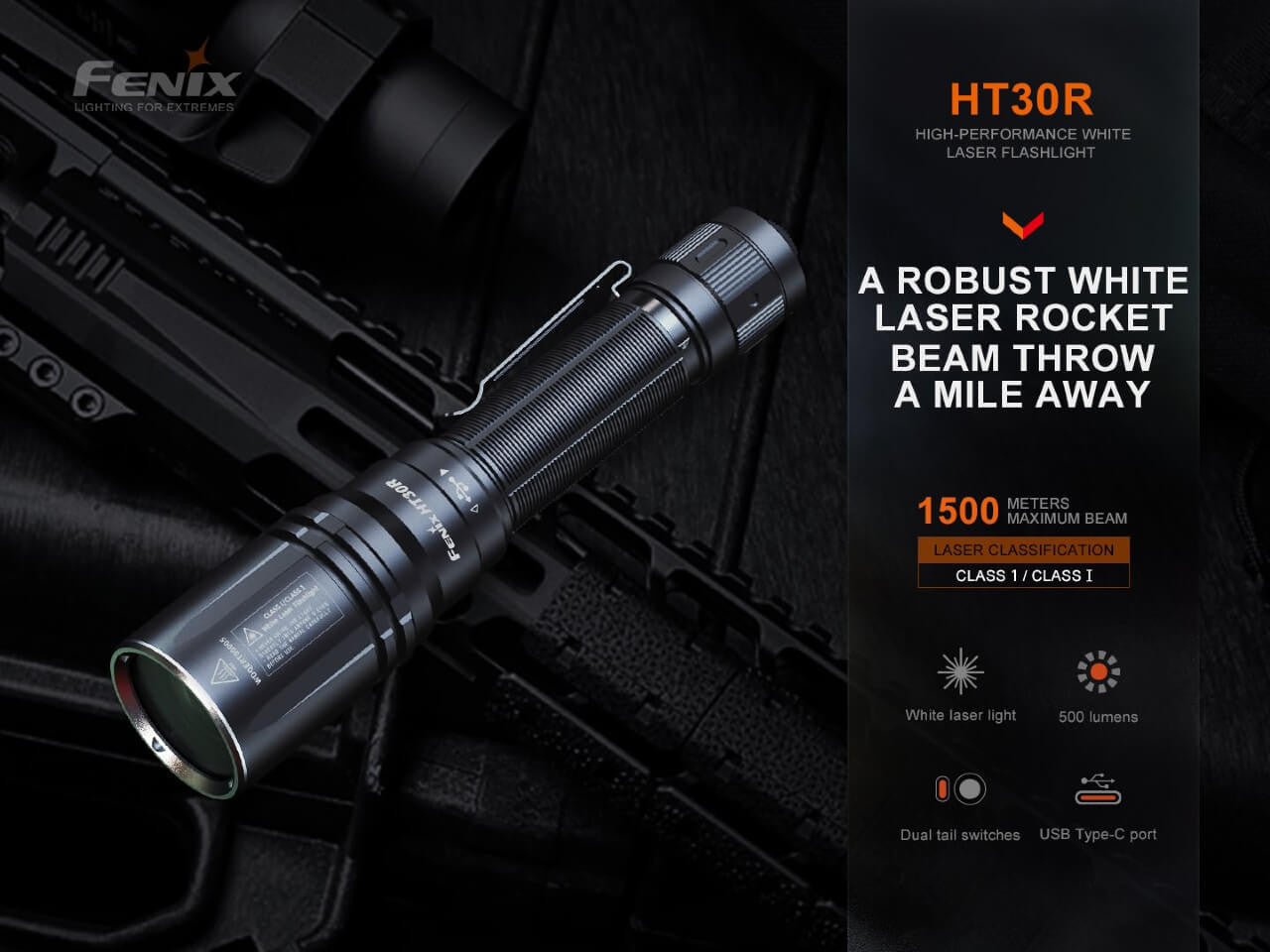 HT30R Weiße Laser-Taschenlampe