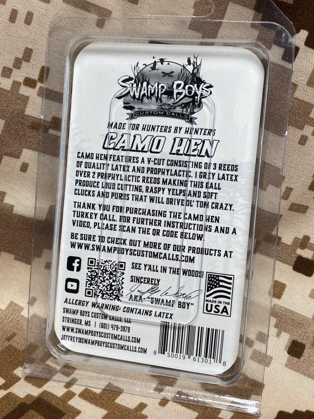 Camo Hen Mouth Call (Deutsche Ausgabe)