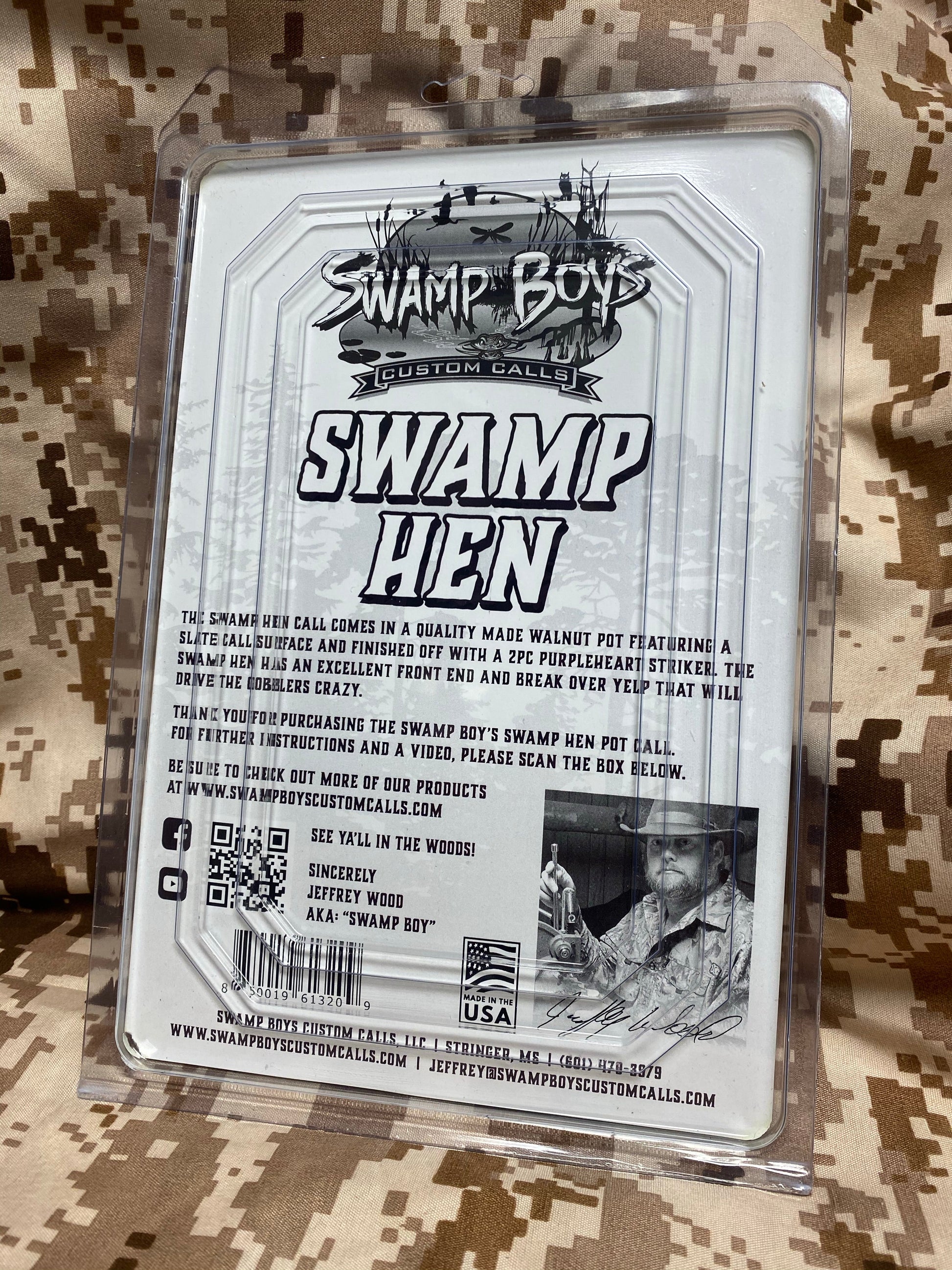 Swamp Hen Schiefer Pot Call